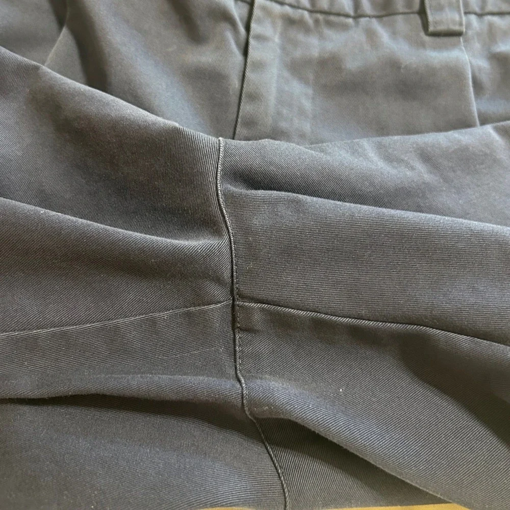 Ashworth Mens Navy Blue Pleated Golf Shorts Size 38 Cotton AM6248